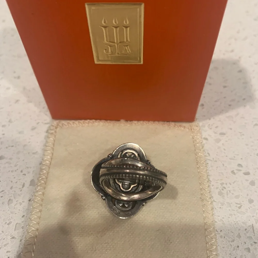 James Avery Silver Ring with Pearl Accent - Picture 3 of 3